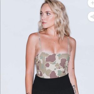 Tribe Kelley Camo Dreamer Bodysuit (NEVER WORN)